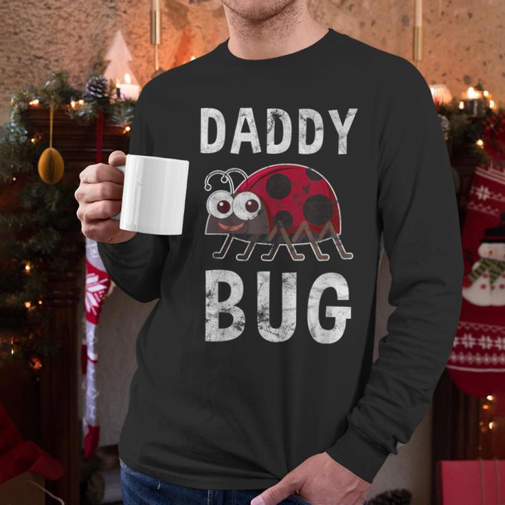 Daddy Bug Ladybug Lover Cute Dad Small Men Long Sleeve T-Shirt