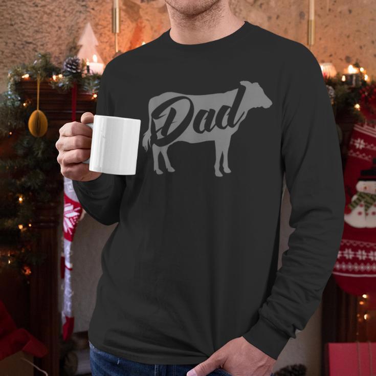 Daddy Cow For Dad's Who Lover Cows Men Long Sleeve T-Shirt Daddy Cow For Dad's Who Lover Cows Men Long Sleeve T-Shirt
