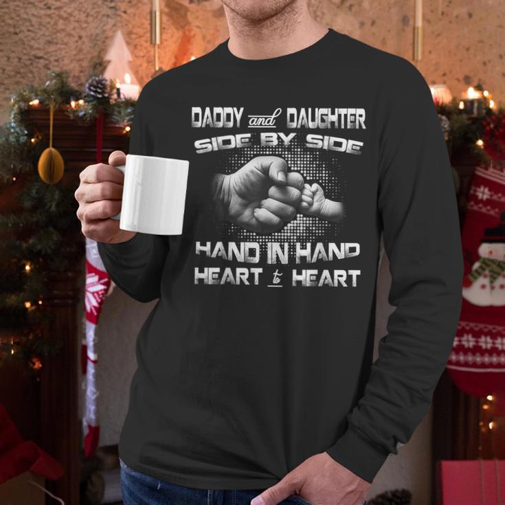 Daddy Daughter Fist Bump Matching Father's Day Best Dad Men Long Sleeve T-Shirt