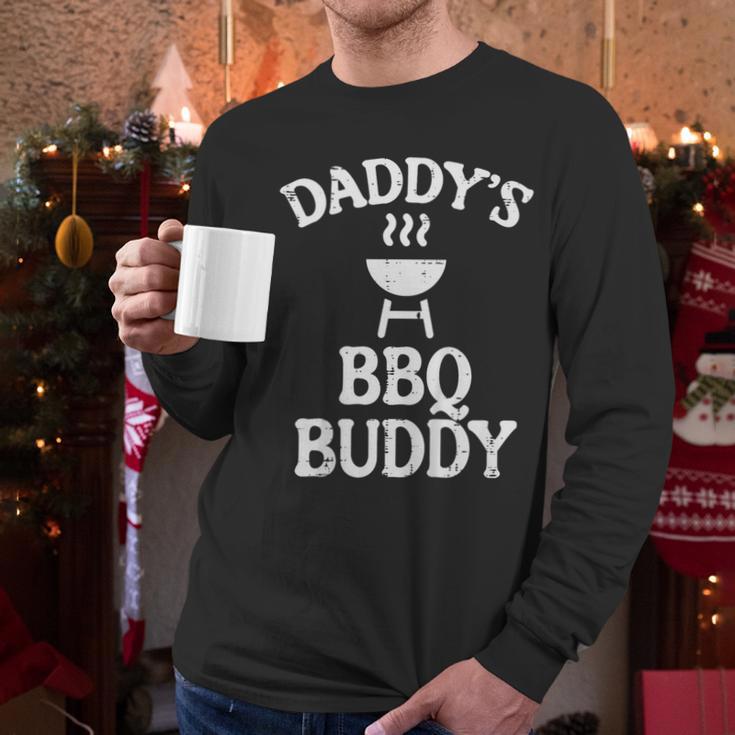 Daddys BBQ Buddy Cute Barbecue Family Match Boys Girls Kids Men Long Sleeve T-Shirt
