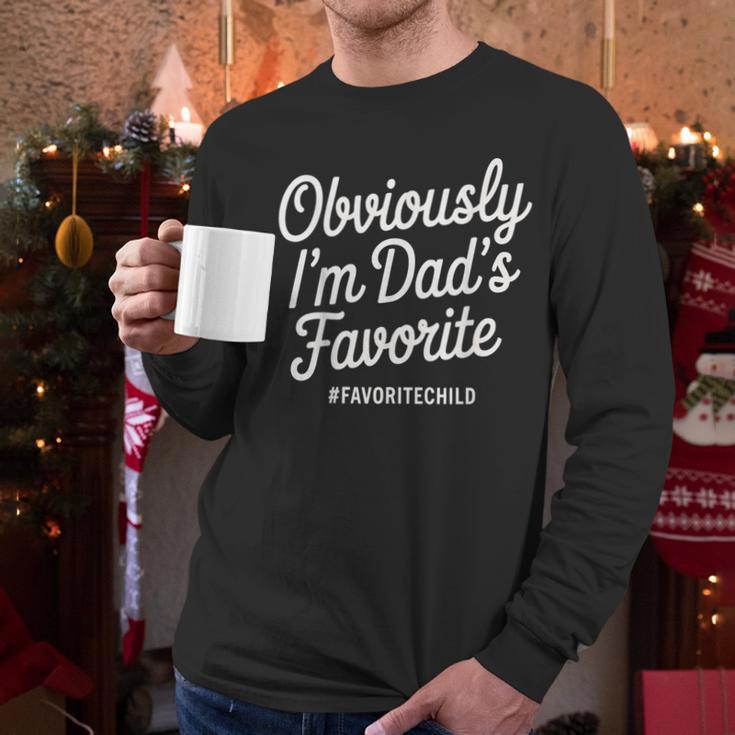 Dads Favorite Son Daughter I'm Dad's Favorite Men Long Sleeve T-Shirt Dads Favorite Son Daughter I'm Dad's Favorite Men Long Sleeve T-Shirt