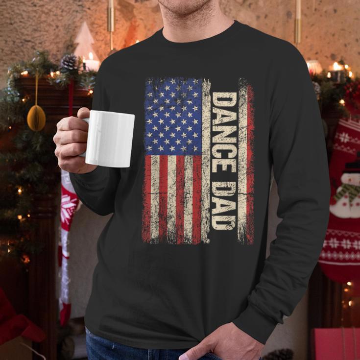 Dance Dad US American Flag Shirt Dancer Dancing Father Men Men Long Sleeve T-Shirt Dance Dad US American Flag Shirt Dancer Dancing Father Men Men Long Sleeve T-Shirt