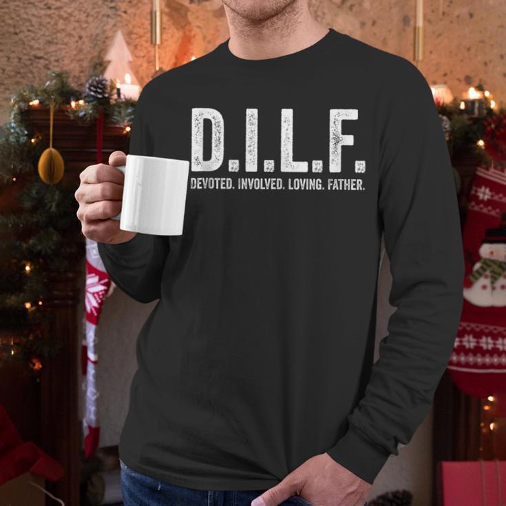 DILF Apparel Men For Dad Men Long Sleeve T-Shirt