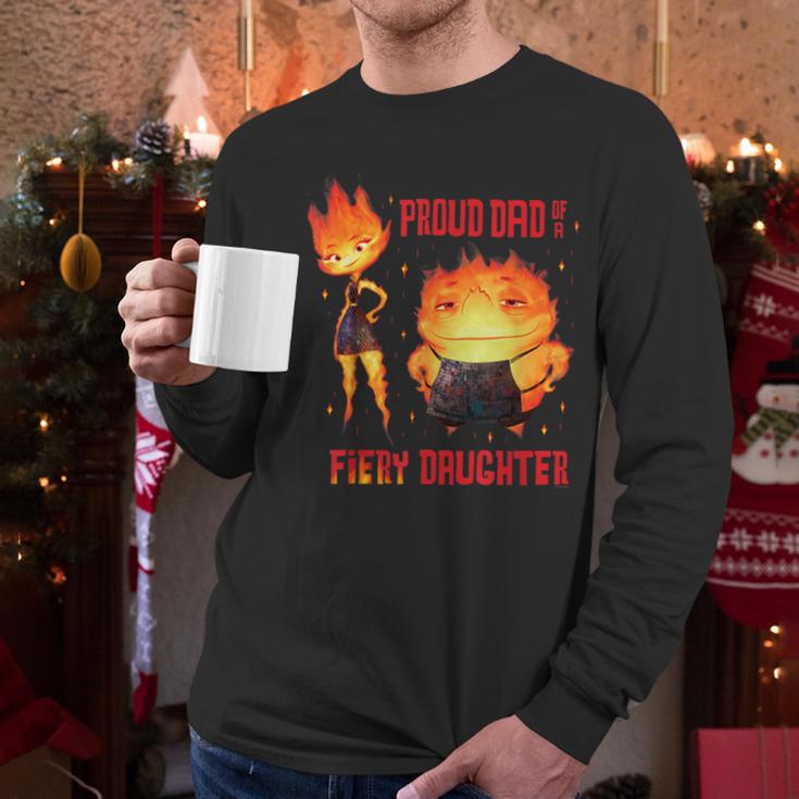 Disney And Pixar’s Elemental Proud Dad Of a Fiery Daughter Men Long Sleeve T-Shirt