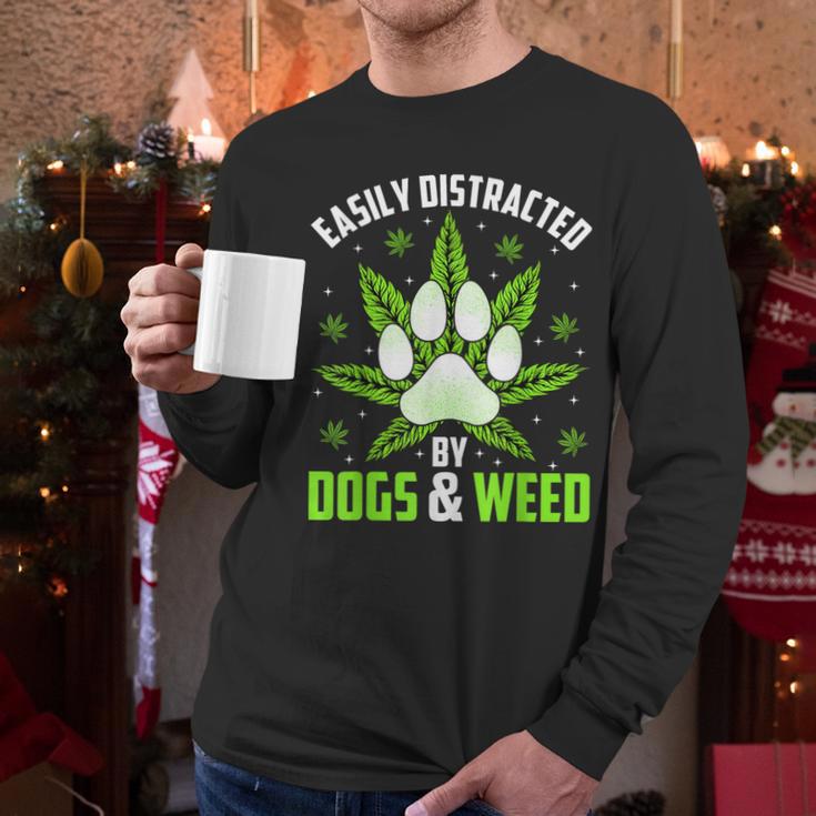 Dogs And Weed Dad Mom Dog Lover Cannabis Marijuana For Men Women Men Long Sleeve T-Shirt Dogs And Weed Dad Mom Dog Lover Cannabis Marijuana For Men Women Men Long Sleeve T-Shirt