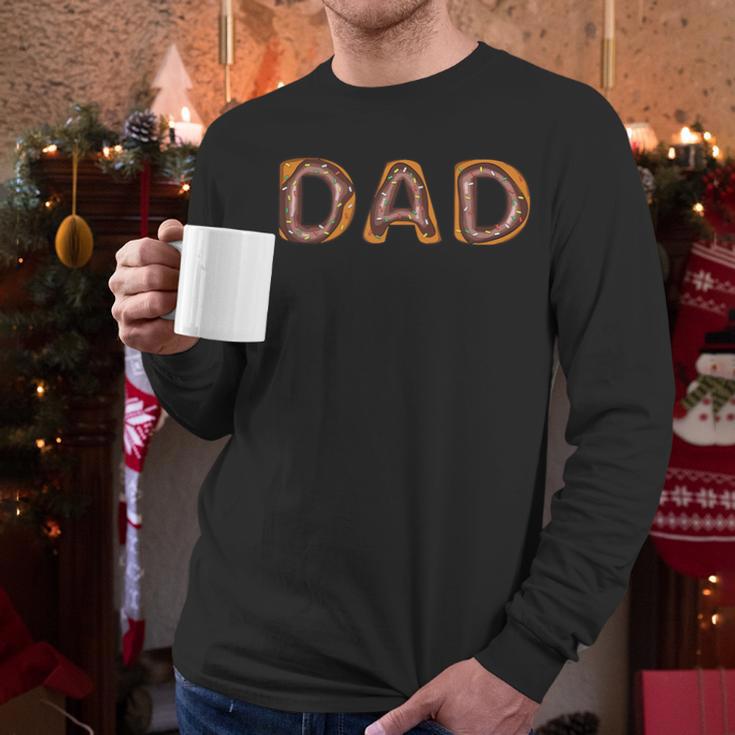 Donut Dad Donut Lover Father's Day For Dad Men Long Sleeve T-Shirt