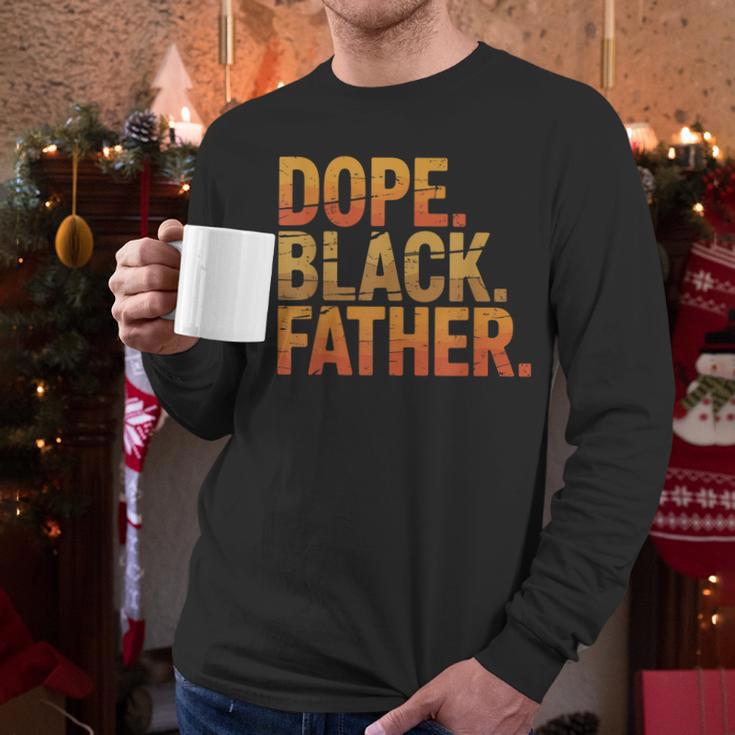 Dope Father African Pride Dad Papa Daddy Fathers Day Men Long Sleeve T-Shirt