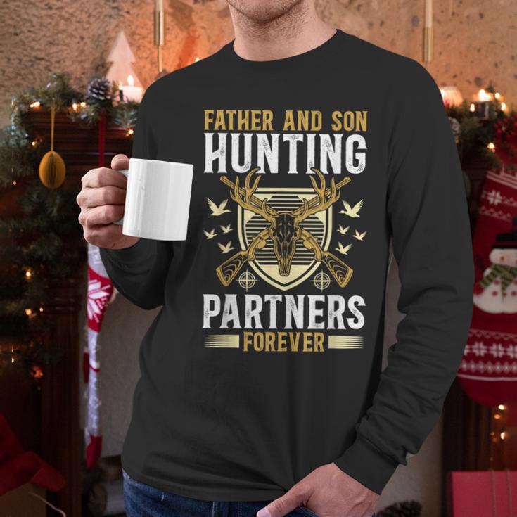 Father And Son Hunting Partners Dad And Son Hunting Buddies Men Long Sleeve T-Shirt