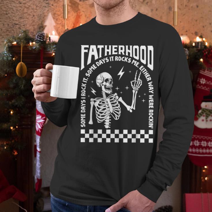 Fatherhood Dad Tour Some Days I Rock It Happy Father's Day Men Long Sleeve T-Shirt Fatherhood Dad Tour Some Days I Rock It Happy Father's Day Men Long Sleeve T-Shirt