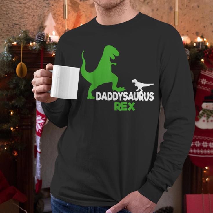 Father's Day Idea Daddysaurus Rex T-Shirt Men Long Sleeve T-Shirt