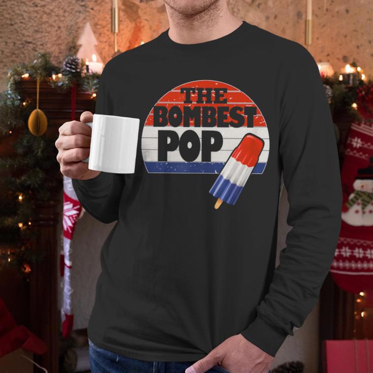 Fathers Day Shirt Cool Dad Bombest Pop Retro 80s Dad Men Long Sleeve T-Shirt Fathers Day Shirt Cool Dad Bombest Pop Retro 80s Dad Men Long Sleeve T-Shirt