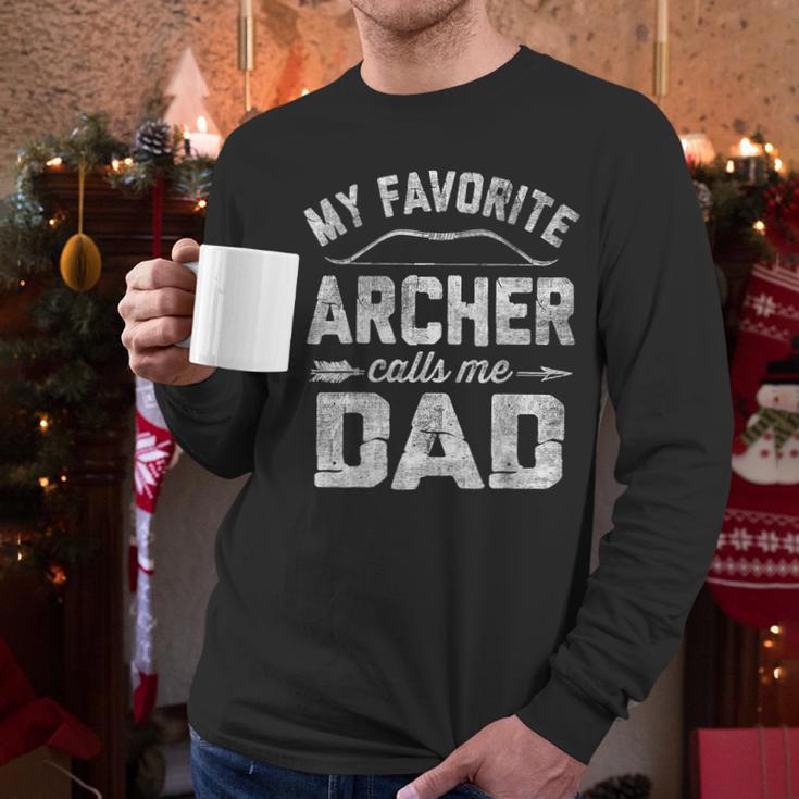 My Favorite Archer Calls Me Dad Archery Father's Day Men Long Sleeve T-Shirt My Favorite Archer Calls Me Dad Archery Father's Day Men Long Sleeve T-Shirt
