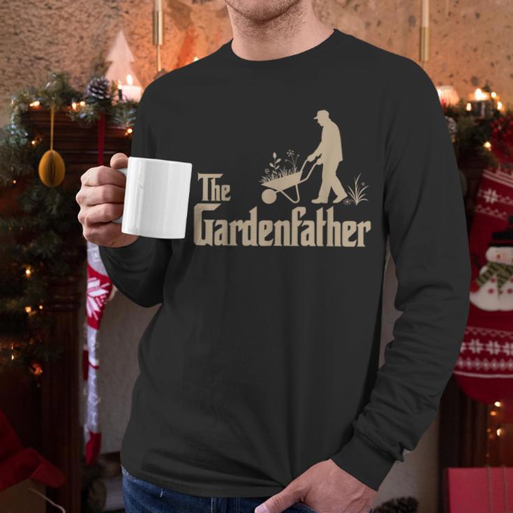 Gardening For Men Gardener Dad The Gardenfather Men Long Sleeve T-Shirt