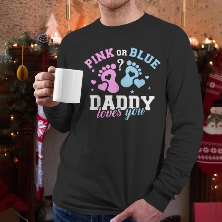 Gender Reveal Daddy Dad Men Long Sleeve T-Shirt