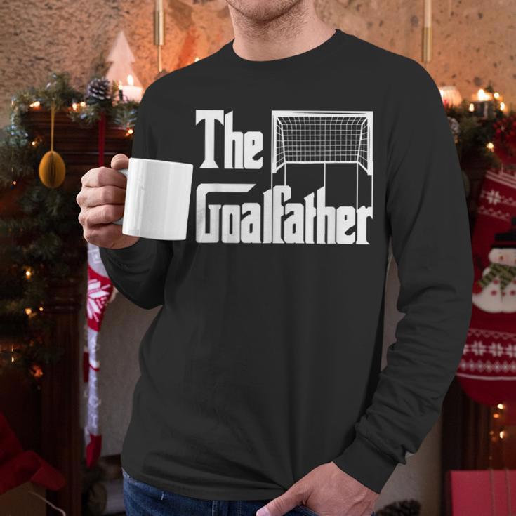 The Goalfather Dad Soccer Goalkeeper Goalie Coach Footballer Men Long Sleeve T-Shirt