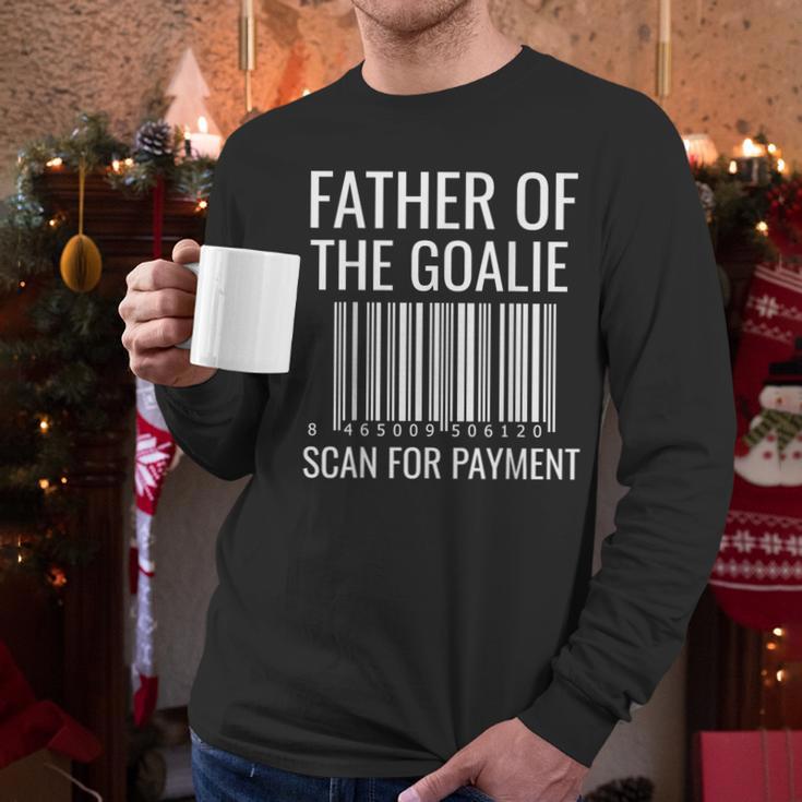 Goalie Dad Shirt Hockey Dad Shirt Hockey Goalie Men Long Sleeve T-Shirt