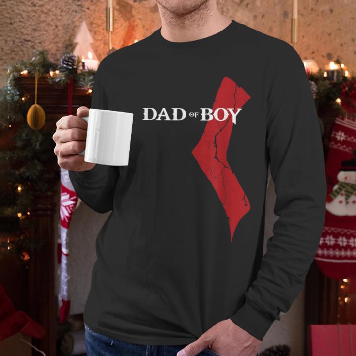 God Of Boy Dad Video Game Tshirt Father's Day Edition Men Long Sleeve T-Shirt
