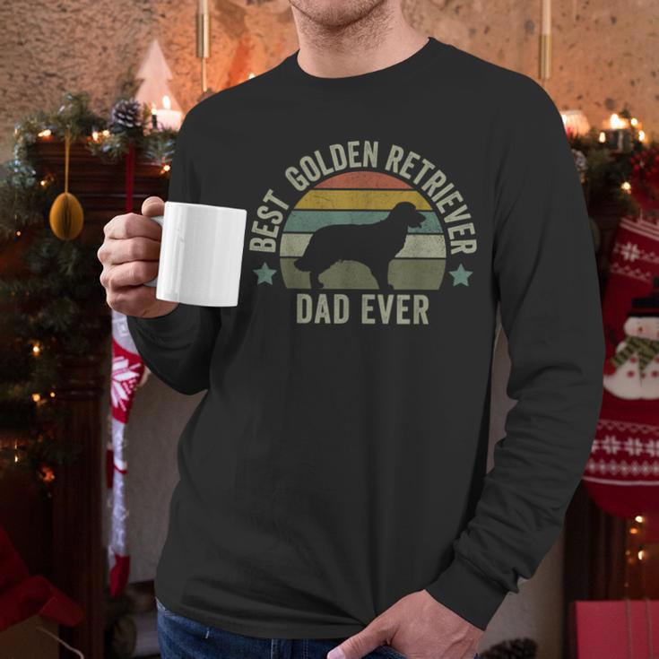 Golden Retriever Dad Dog Shirt Fathers Day Doggy Men Long Sleeve T-Shirt
