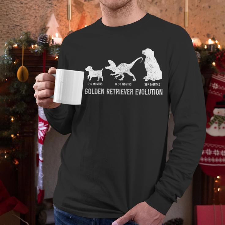 Golden Retriever Mom Dad Puppy Dog Owner Dog Lover Men Long Sleeve T-Shirt