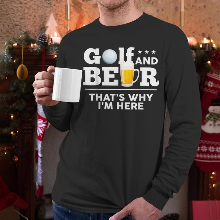Golf And Beer Joke Dad Fathers Day Drinking Birthday Small Men Long Sleeve T-Shirt Golf And Beer Joke Dad Fathers Day Drinking Birthday Small Men Long Sleeve T-Shirt