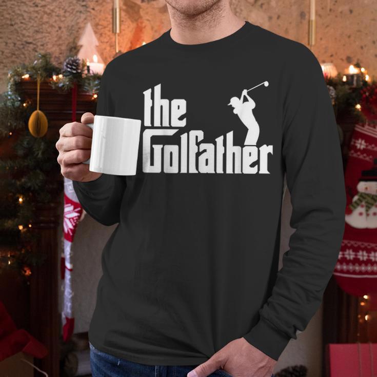 The GolfFather Golf Father God Father Dad Golfer Men Long Sleeve T-Shirt