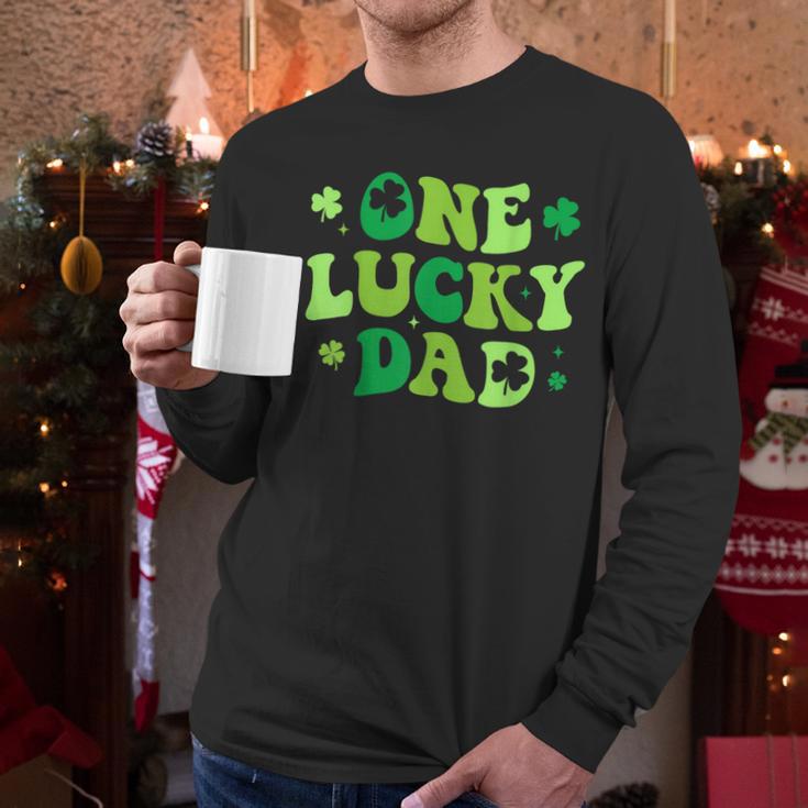 Groovy St Patrick's Day Apparel One Lucky Dad Shirt Small Modern Groovy St Patrick's Day Shirt Men Long Sleeve T-Shirt Groovy St Patrick's Day Apparel One Lucky Dad Shirt Small Modern Groovy St Patrick's Day Shirt Men Long Sleeve T-Shirt