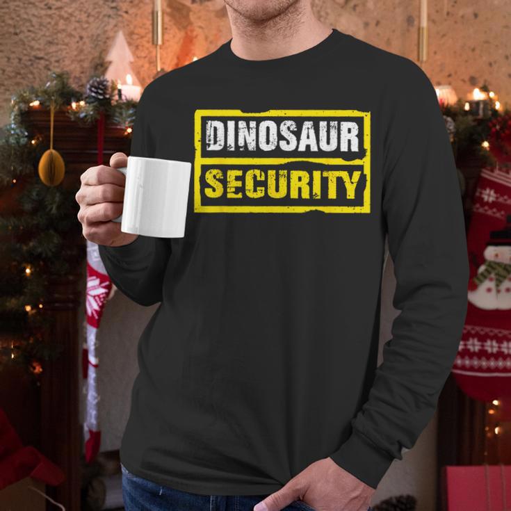 Halloween Adult Costume Dinosaur Security Dad Mom Men Long Sleeve T-Shirt Halloween Adult Costume Dinosaur Security Dad Mom Men Long Sleeve T-Shirt