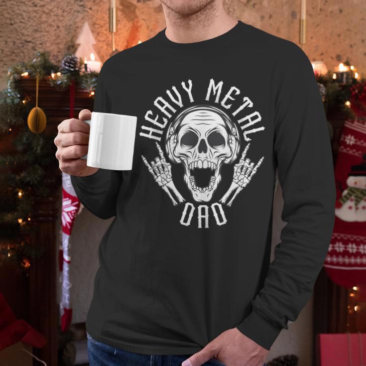 Heavy Metal Dad Shirt Rock Metalhead Heavy Metal Dad Men Long Sleeve T-Shirt