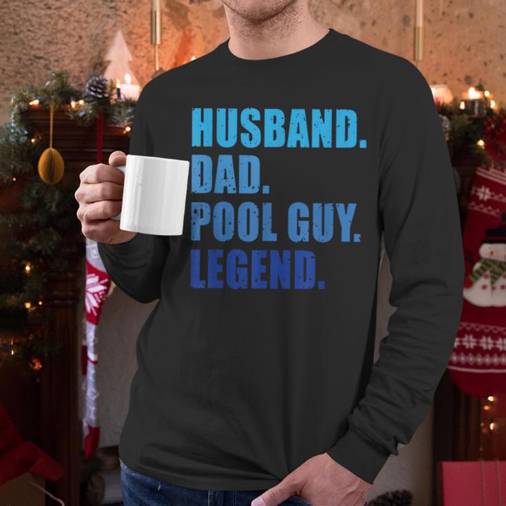 Husband Dad Pool Guy Legend Men Men Long Sleeve T-Shirt Husband Dad Pool Guy Legend Men Men Long Sleeve T-Shirt