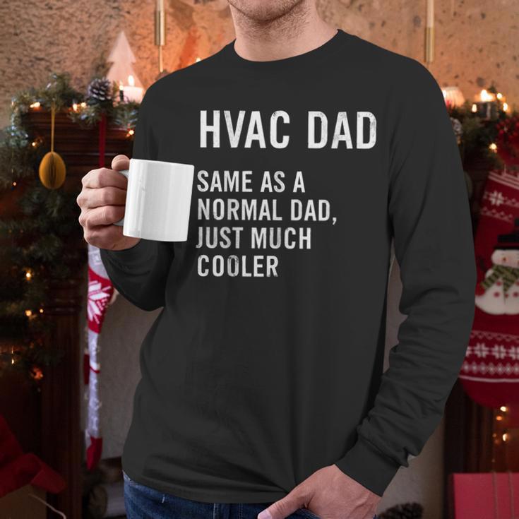HVAC Dad Definition HVAC Technician Men Long Sleeve T-Shirt