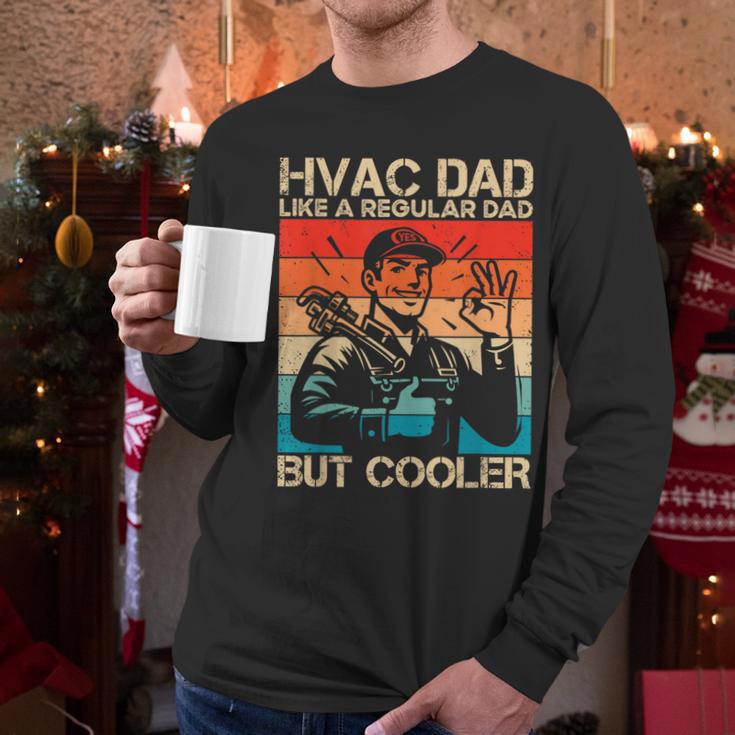 HVAC Dad HVAC Technician Mechanic Repairman Men Long Sleeve T-Shirt