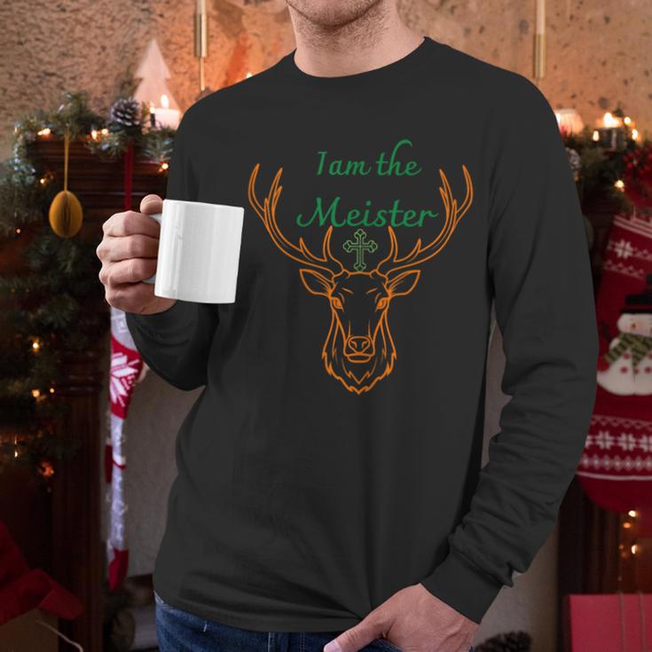IAM The Meister Jaegermeister Dad Mom Deer Men Long Sleeve T-Shirt IAM The Meister Jaegermeister Dad Mom Deer Men Long Sleeve T-Shirt