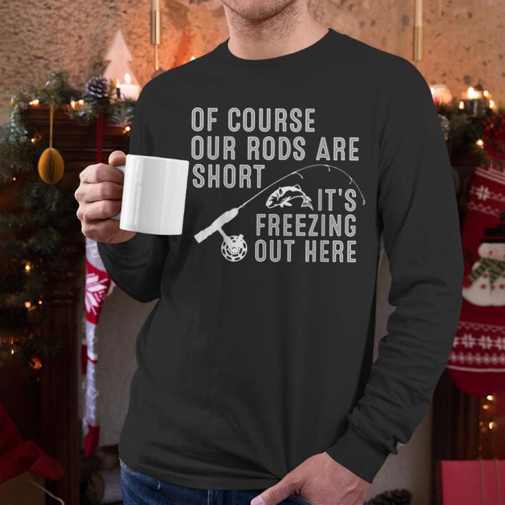 Ice Fishing Art For Men Dad Father Ice Fishing Lover Men Long Sleeve T-Shirt