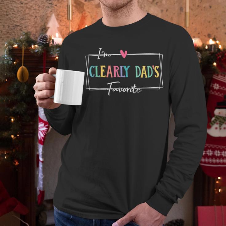 I'm Clearly Dad's Favorite Favorite Child And Son Daughter Men Long Sleeve T-Shirt I'm Clearly Dad's Favorite Favorite Child And Son Daughter Men Long Sleeve T-Shirt