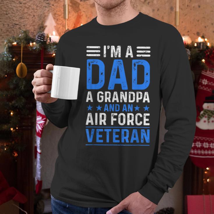 I’m A Dad Grandpa Air Force Veteran Distressed Men Long Sleeve T-Shirt I’m A Dad Grandpa Air Force Veteran Distressed Men Long Sleeve T-Shirt