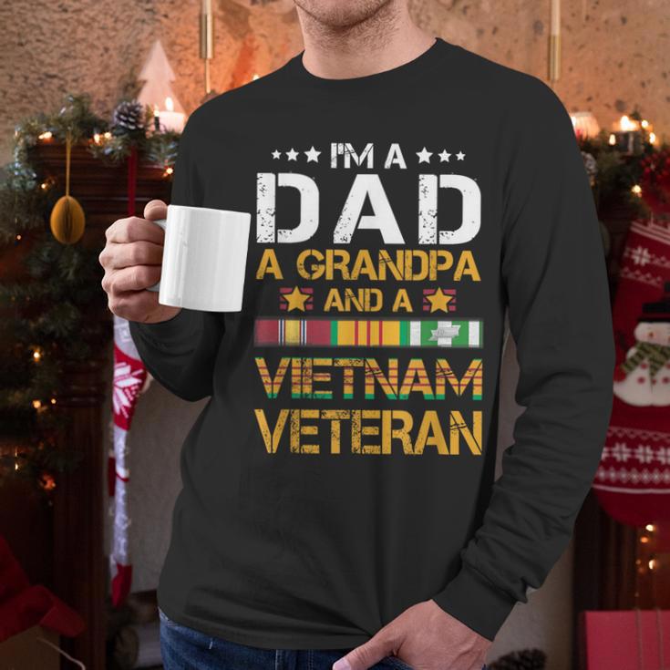 I'm A Dad Grandpa And A Vietnam Veteran US Army Vet Men Long Sleeve T-Shirt I'm A Dad Grandpa And A Vietnam Veteran US Army Vet Men Long Sleeve T-Shirt