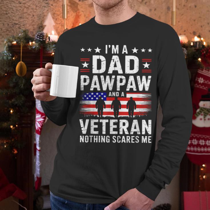 I'm A Dad Pawpaw And A Veteran Shirt Men Grandpa Fathers Day Men Long Sleeve T-Shirt I'm A Dad Pawpaw And A Veteran Shirt Men Grandpa Fathers Day Men Long Sleeve T-Shirt