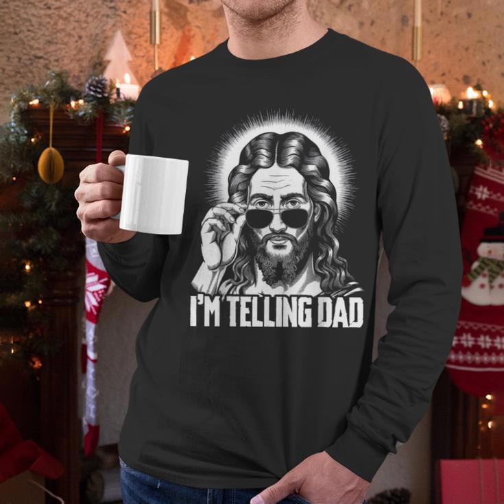 I'm Telling Dad Jesus Men Long Sleeve T-Shirt