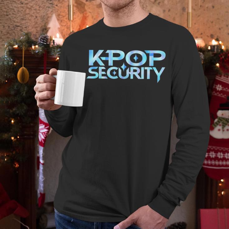 K-Pop Security Mom Dad Kids Birthday Concert Staff Men Long Sleeve T-Shirt