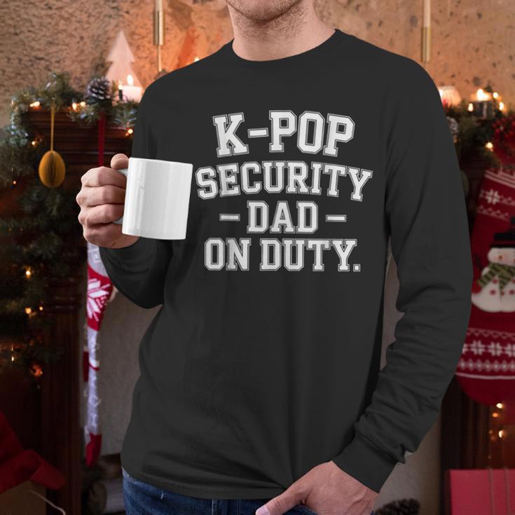 K-Pop Security Parent Edition Mom Dad Concert Korean Men Long Sleeve T-Shirt