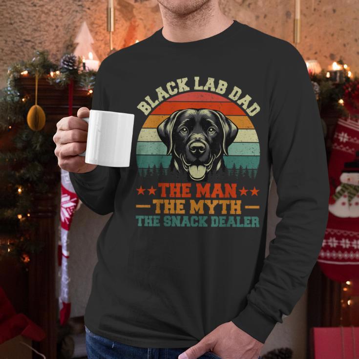 Labrador Retriever Dad Black Lab Dad Men Long Sleeve T-Shirt