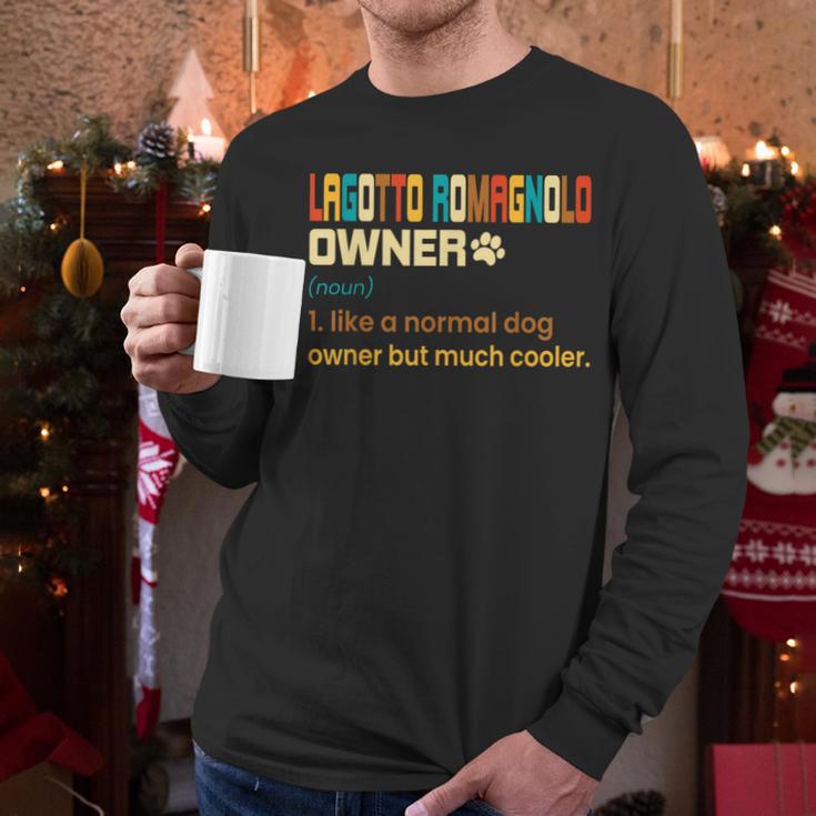 Lagotto Romagnolo Vintage Retro Dog Mom Dad Men Long Sleeve T-Shirt