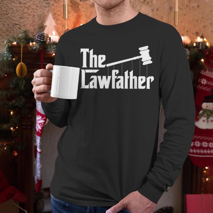 The Lawfather Father's Day Firm Lawyer Daddy Attorney Dad Men Long Sleeve T-Shirt