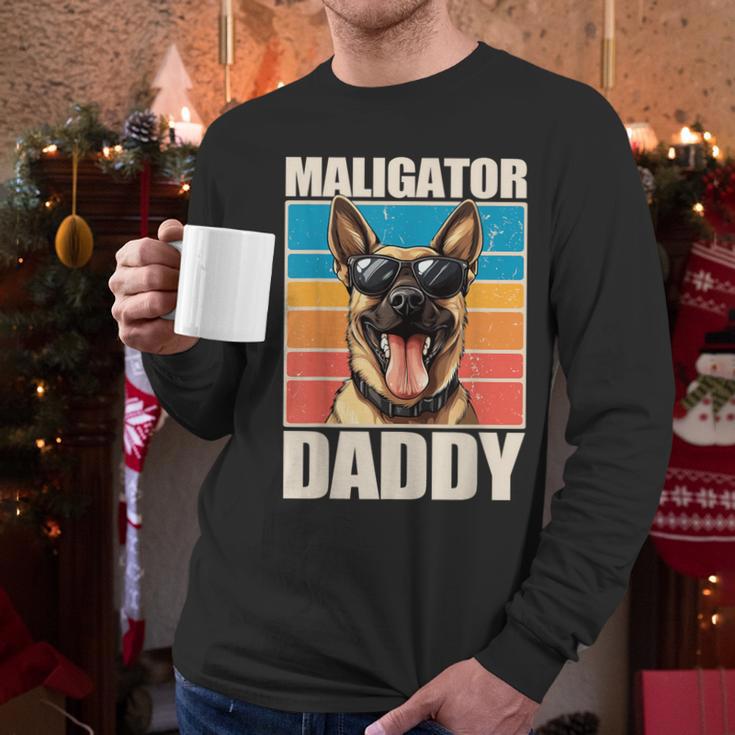 Malinois Dad Maligator Daddy Belgian Malinois Men Long Sleeve T-Shirt