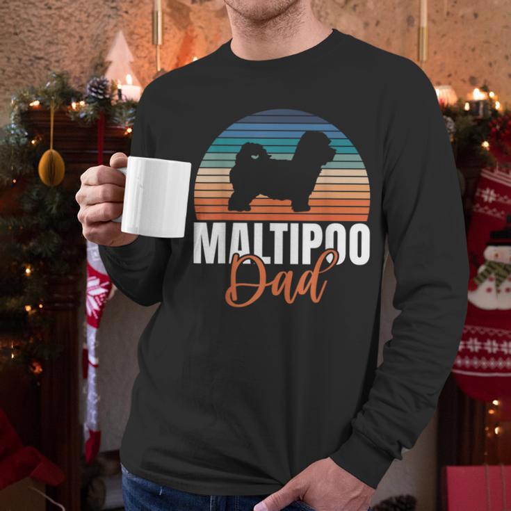 Maltipoo Dad Men Long Sleeve T-Shirt