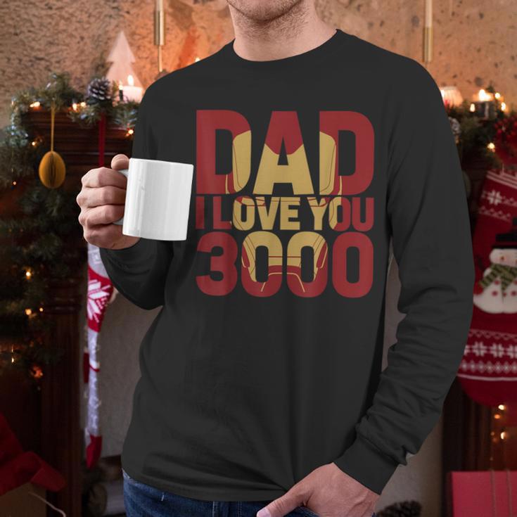 Marvel Iron Man Dad I Love You 3000 Text Fill Father's Day Small Men Long Sleeve T-Shirt Marvel Iron Man Dad I Love You 3000 Text Fill Father's Day Small Men Long Sleeve T-Shirt