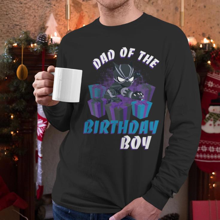 Marvel Panther Family Party Dad Of The Birthday Boy Men Long Sleeve T-Shirt