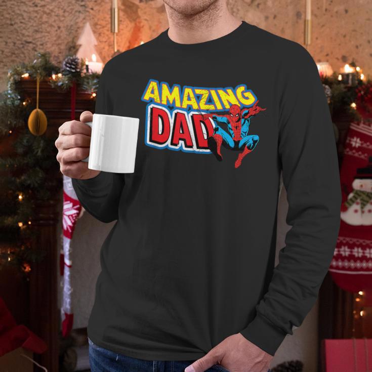 Marvel Spider-Man Amazing Dad Comic Book Father's Day Men Long Sleeve T-Shirt