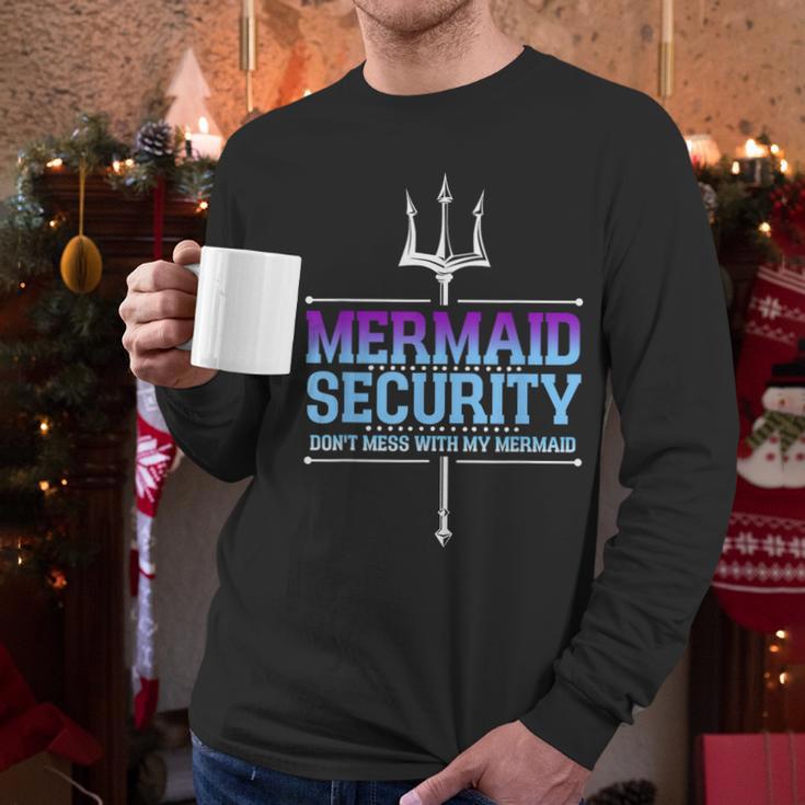 Mermaid Security Merman Merdad Mermaid Squad Fathers Day Dad Men Long Sleeve T-Shirt Mermaid Security Merman Merdad Mermaid Squad Fathers Day Dad Men Long Sleeve T-Shirt