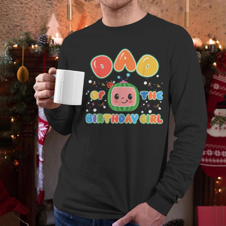 Mom And Dad Of The Birthday Girl Melon Family Matching Men Long Sleeve T-Shirt